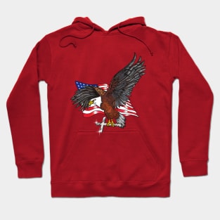 American Eagle with Cross Hoodie